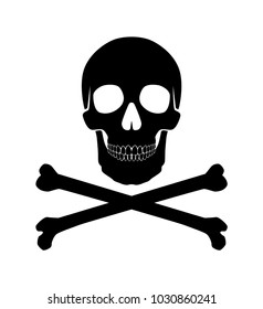 Skull Bones Vector File Stock Vector (Royalty Free) 1030534519