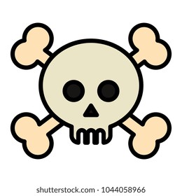skull with bones crossed