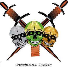 Skull bones design
