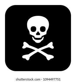 Skull and bones icon
