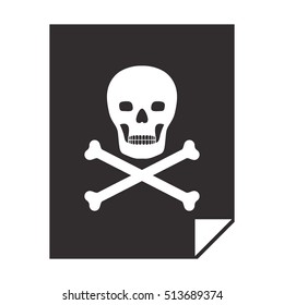 skull with bones icon
