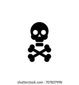 Skull and bones icon