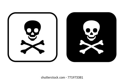 Skull and bones icon