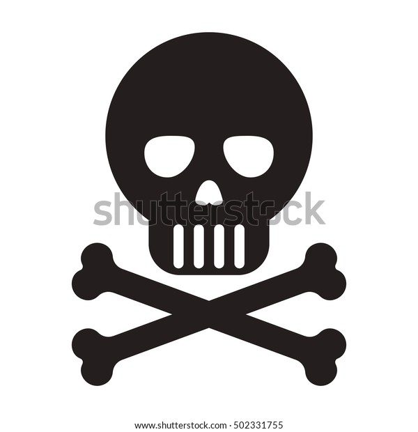 Skull Bones Icon Stock Vector (Royalty Free) 502331755