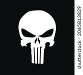 skull and Bones icon. Element of crime and punishment illustration, T-Shirt graphics design famous, vector design icon.
