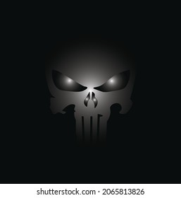 skull and Bones icon. Element of crime and punishment illustration, T-Shirt graphics design famous, vector design icon.