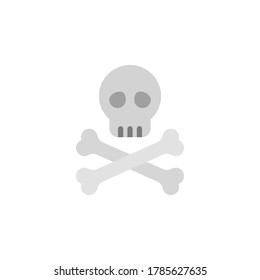 Skull, bones icon. Simple color vector elements of pirate icons for ui and ux, website or mobile application
