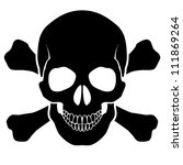 Skull and bones - a mark of the danger  warning
