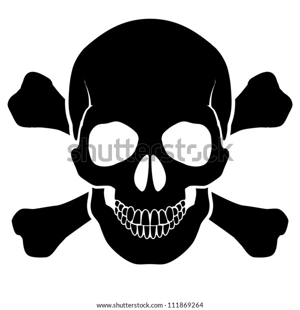Skull and bones\
- a mark of the danger \
warning