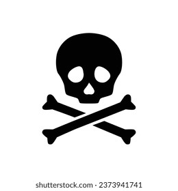 skull and bones pirate symbol warning sign danger sign poison sign