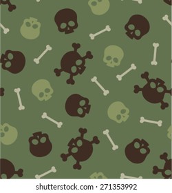 Skull and Bones Seamless