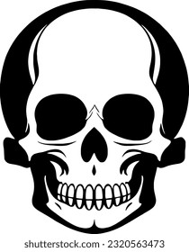 skull bones skeleton logo simple black  tattoo pirate's pirat 