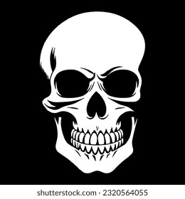 skull bones skeleton logo simple black  tattoo pirate's pirat 