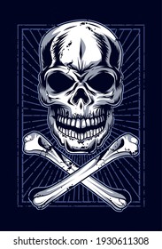 skull and bones style icon