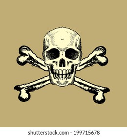 Skull and Bones, Vector design element