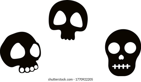 SKULL and bones. Vector - Eps