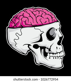 Skull Brain Vector File