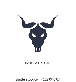 skull of a bull icon. Simple element illustration from culture concept. skull of a bull editable symbol design on white background. Can be use for web and mobile.