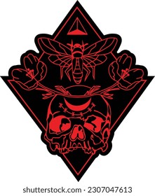 skull and butterfly design collection