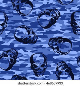 Skull camouflage pattern,