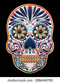 skull candy mexico graphic design 