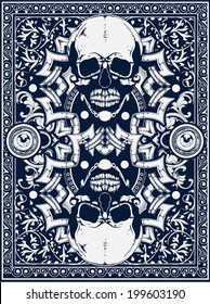 Skull card