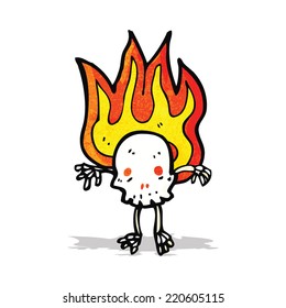 skull cartoon character