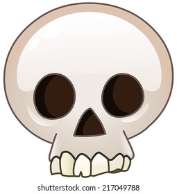 Skull cartoon icon