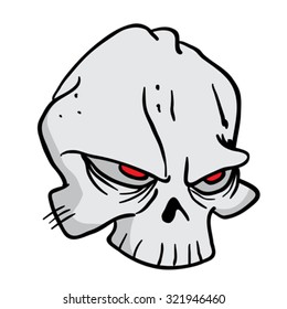 skull cartoon illustration