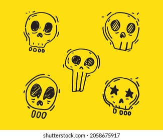 Skull Character Pack Vector Logo