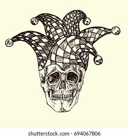 268 Skull And Jester Hat Images, Stock Photos & Vectors | Shutterstock