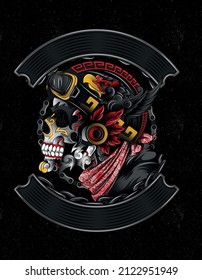 skull chopper ride biker rocker