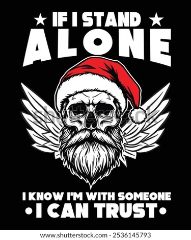 Skull and Christmas deign vector graphics