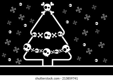 Skull christmas tree