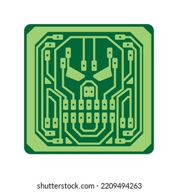 skull circuit board conceptual graphic illustration