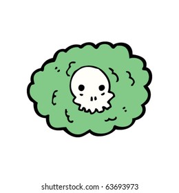 caricatura de skull cloud