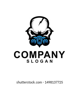skull collections logo design vector