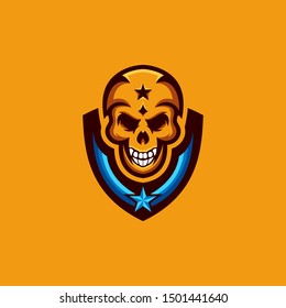 skull collections logo design vector 