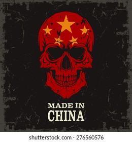 Skull color of the flag
