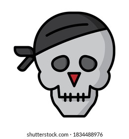 Skull - Color Icon Design