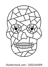 Skull-Farbseiten für Anfänger