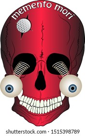 Skull Comic Vector Illustration Skull Vector Stock Vector (Royalty Free