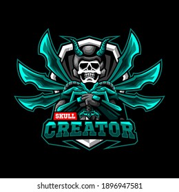 SKULL CREATOR | MASCOT LOGO