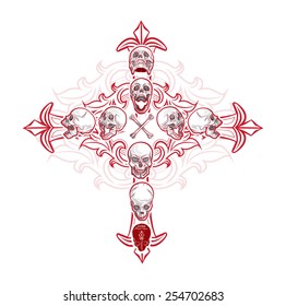 skull cross