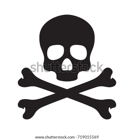 Skull cross bone Halloween illustration wallpaper background vector doodle