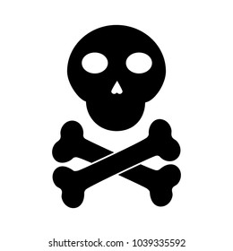 Skull Cross Bones Danger Alert Image Stock Vector (Royalty Free ...