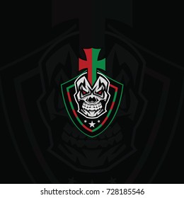 Skull Cross Vector Logo