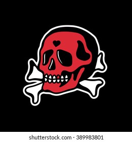 Skull and crossbones.