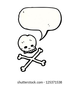 skull and crossbones cartoon
