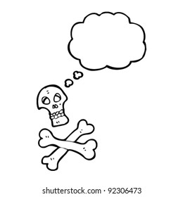 skull and crossbones cartoon